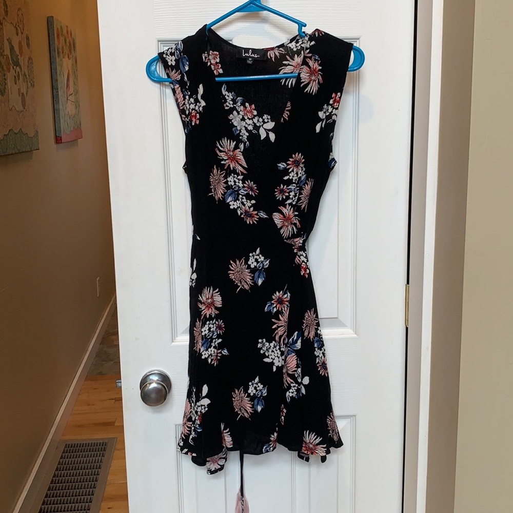 Wrap floral dress
